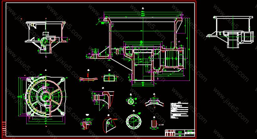 PYD-1200圆锥破碎全套图纸