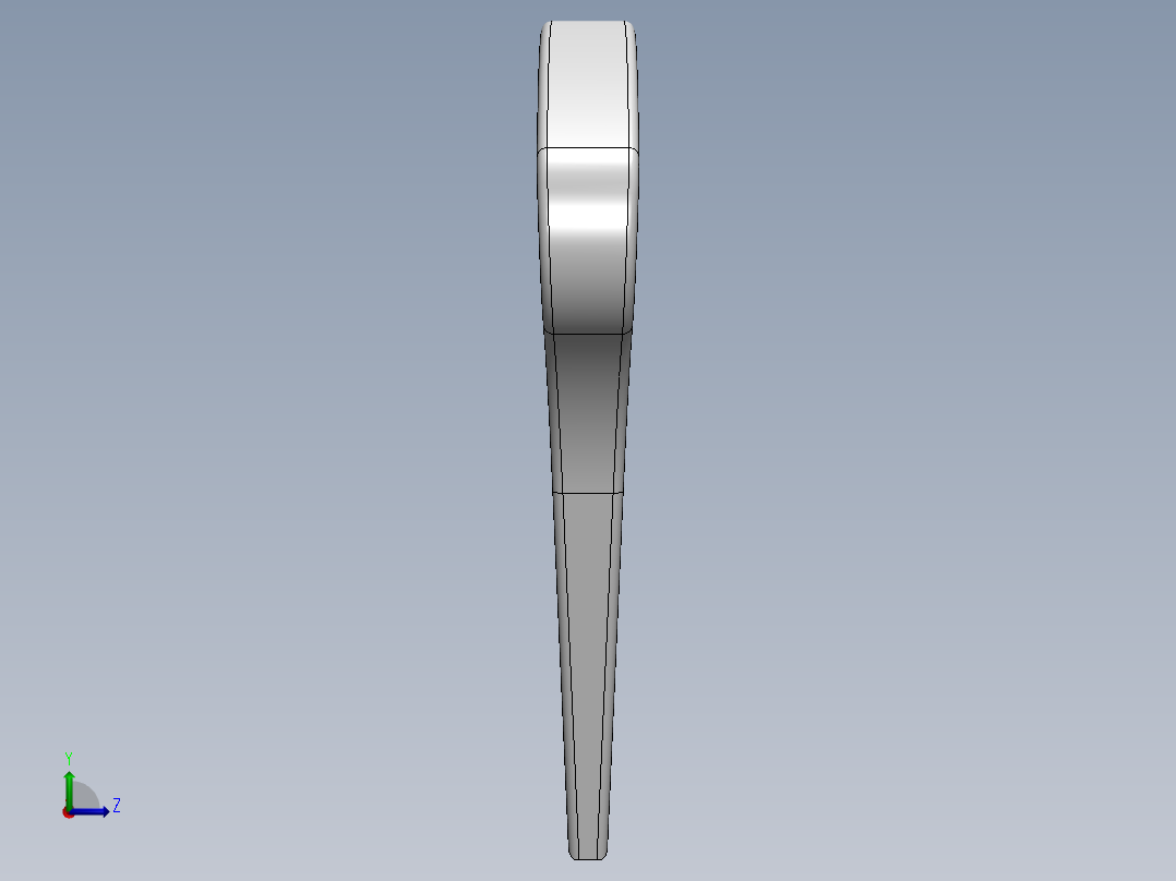 木梳CAD图纸左视图