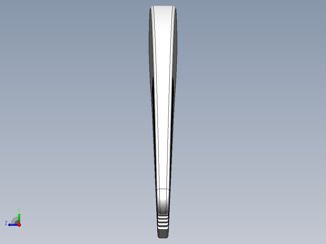 木梳CAD图纸右视图