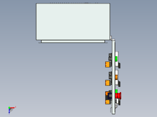 低压柜子400 X 600 mm俯视缩略图