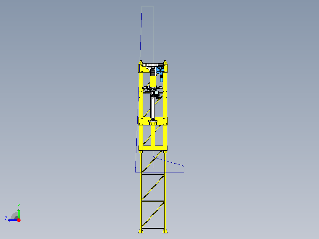 10米龙门起重机右视图