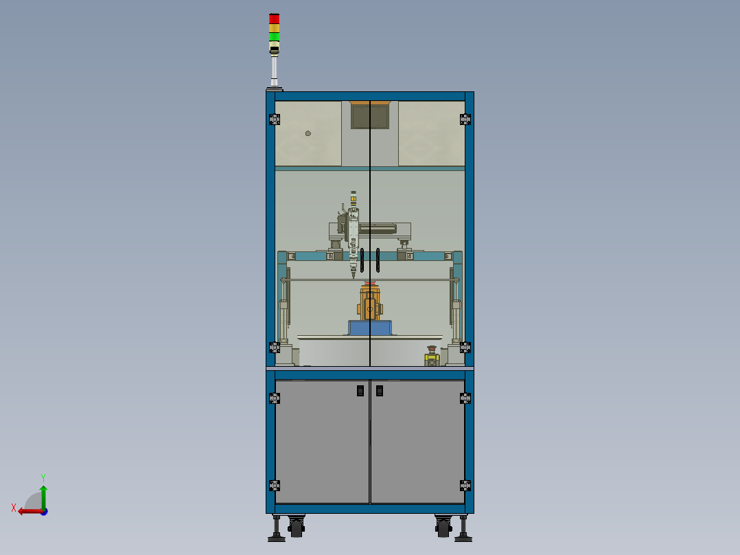 半自动螺丝机后视图