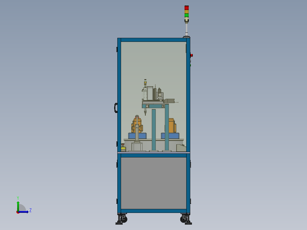 半自动螺丝机左视图