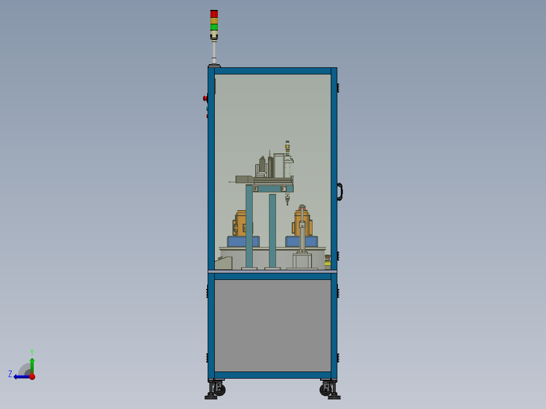 半自动螺丝机右视图