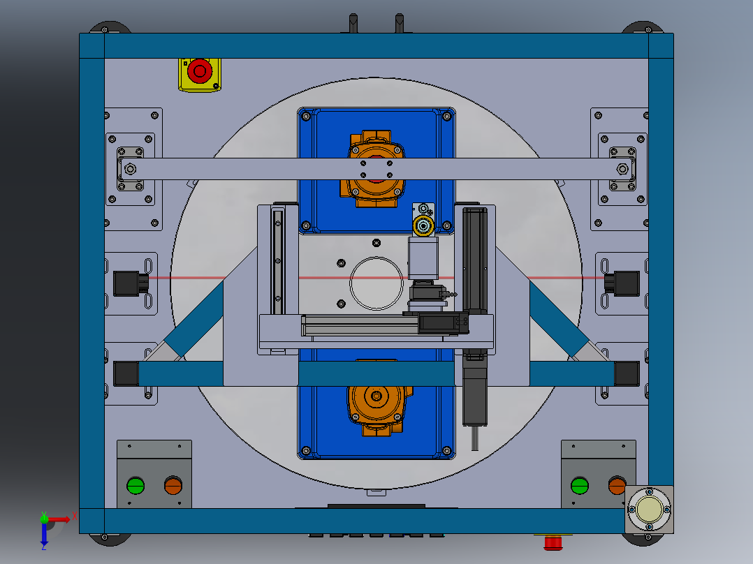 半自动螺丝机俯视图