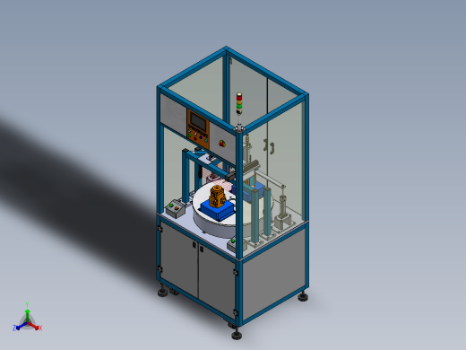 半自动螺丝机正等轴测缩略图