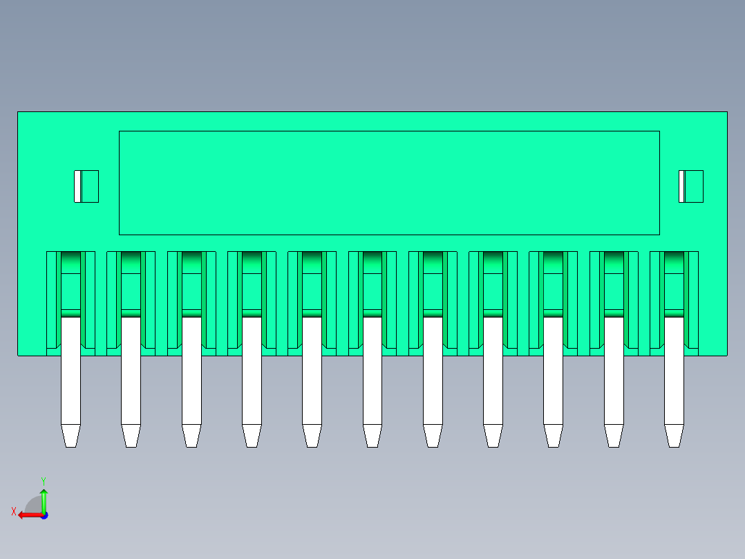 DEGSON 15EDG 系列 2.5mm 接线端子包-15EDGVC-2.5-11P-14-00AH后视图