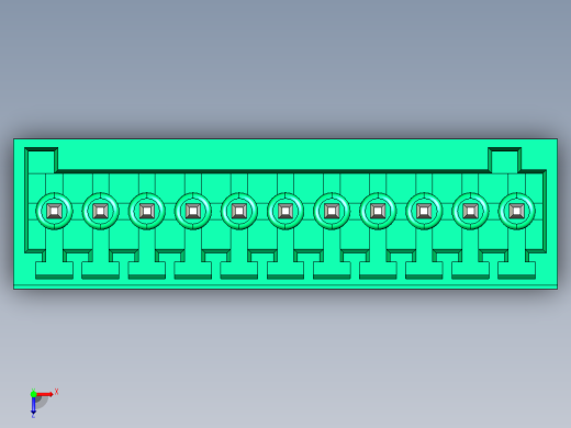 DEGSON 15EDG 系列 2.5mm 接线端子包-15EDGVC-2.5-11P-14-00AH俯视缩略图