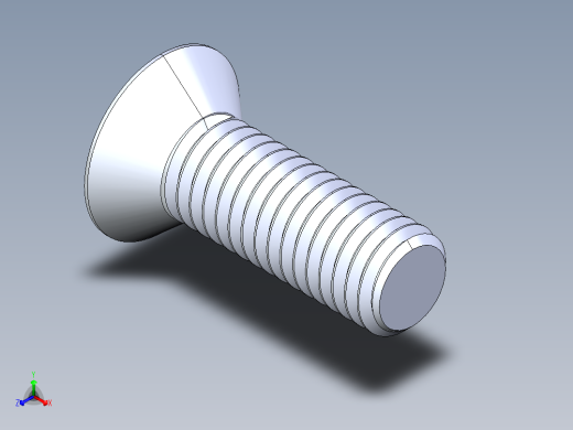 锥形内六角头螺钉-FHCS 0.500x 1.500