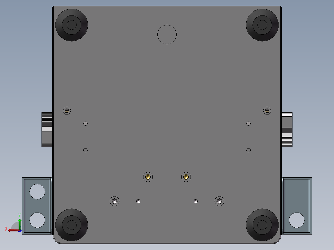 机械设计剥线机后视图