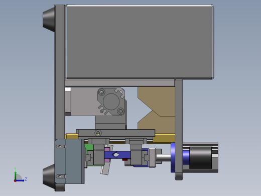 机械设计剥线机左视缩略图