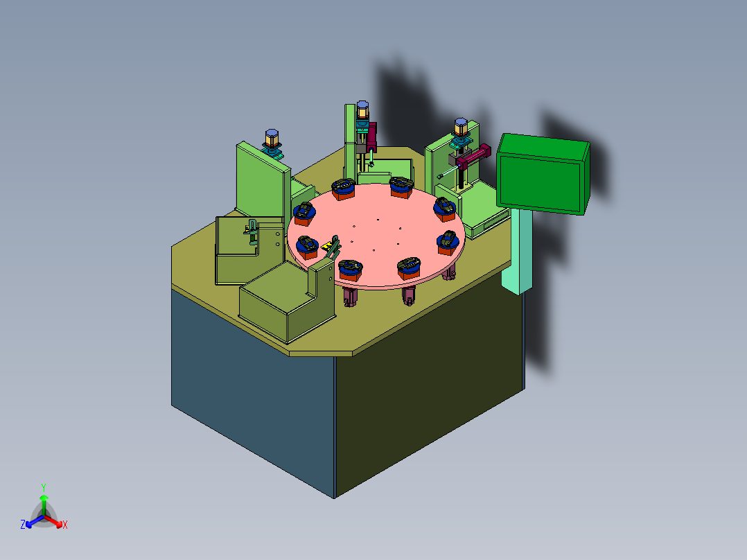 玩具多色转盘移印机