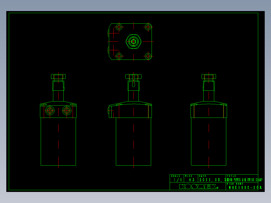 KOSMEKWHE1600-2GR多系列多零件图纸模型多系列多零件图纸模型