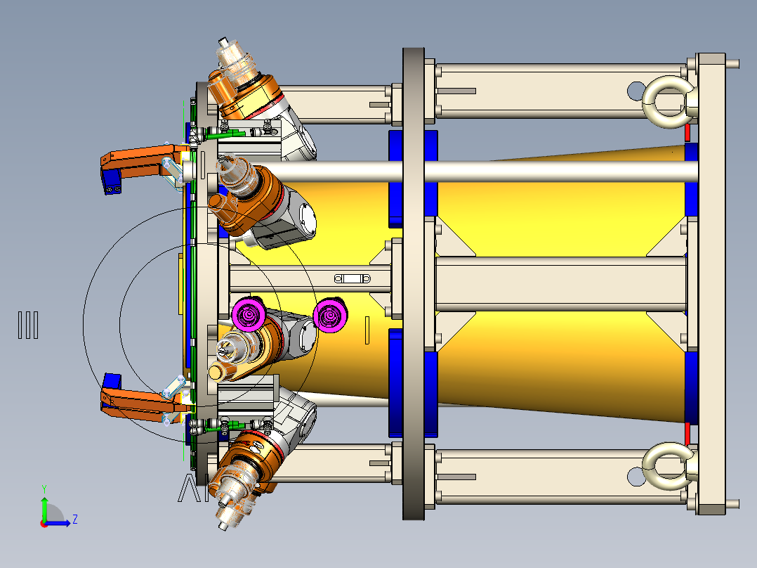SHY-jb7-1_1-11-治具装备图左视图