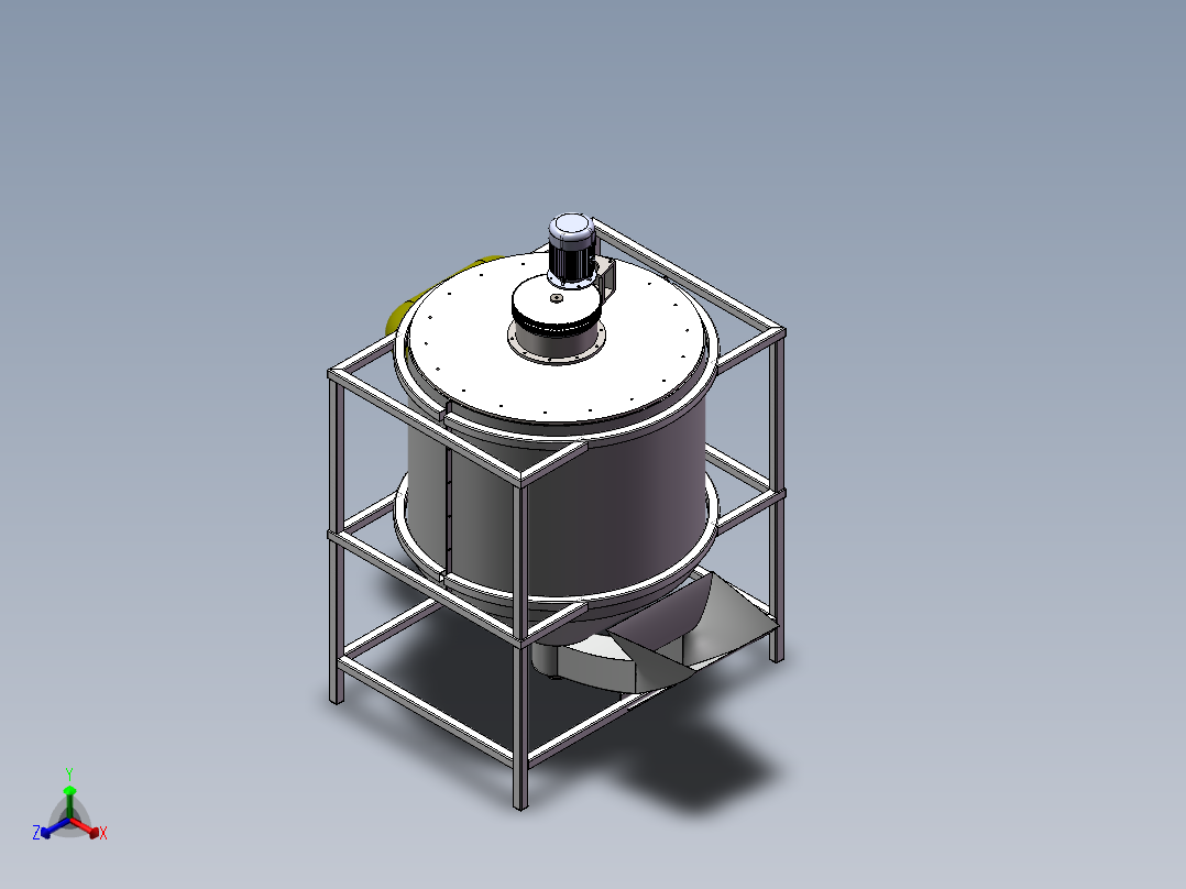 基于SolidWorks的粮食烘干机设计-LW资料正等轴测图