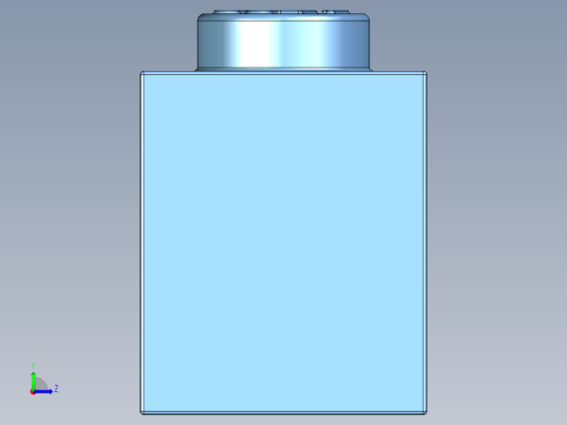 乐高套装 4421基本积木-4172684 - 3009 Medium Blue Brick 1 x 6.STEP左视缩略图