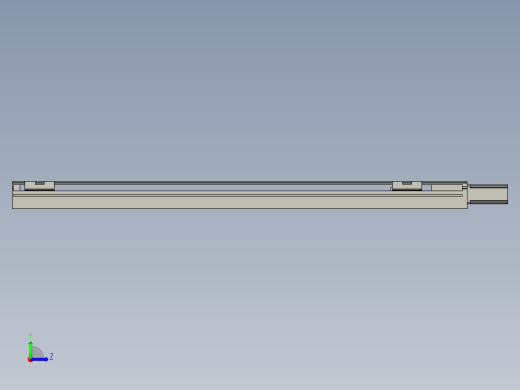 直线模组LHA6-S750-M-100W(16丝杆)设计图纸左视缩略图