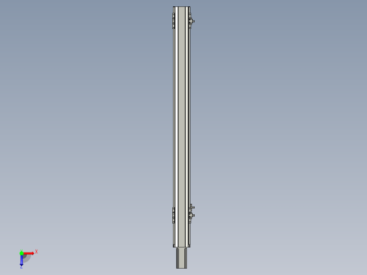 直线模组LHA6-S750-M-100W(16丝杆)设计图纸俯视缩略图