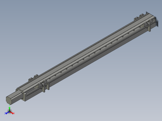 直线模组LHA6-S750-M-100W(16丝杆)设计图纸正等轴测缩略图