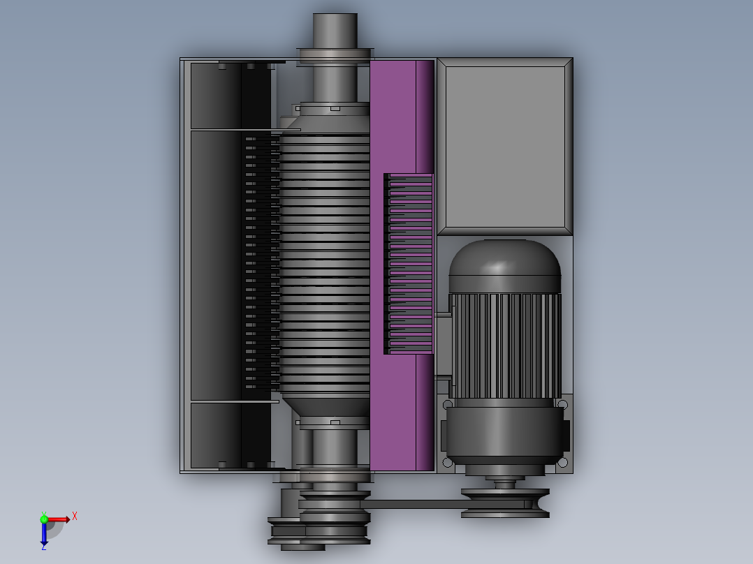 全自动果蔬切丁俯视图