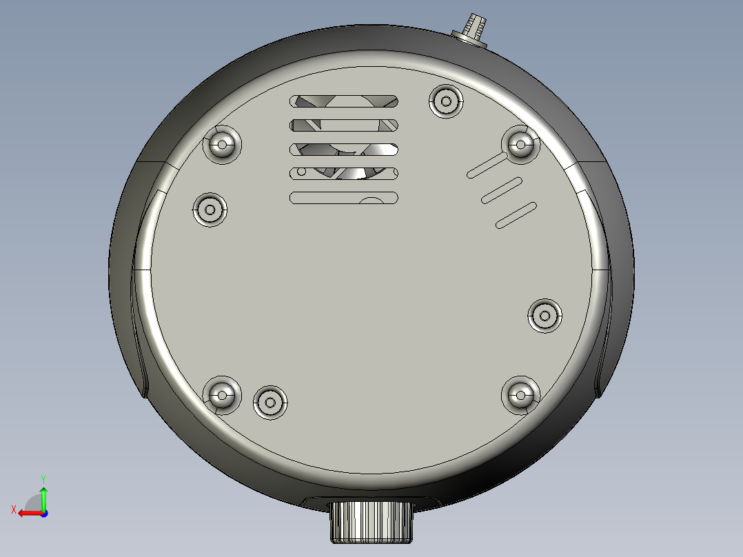 小型家用加湿器结构设计及水箱模具设计含proe三维及16张CAD图后视图