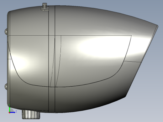 小型家用加湿器结构设计及水箱模具设计含proe三维及16张CAD图左视缩略图