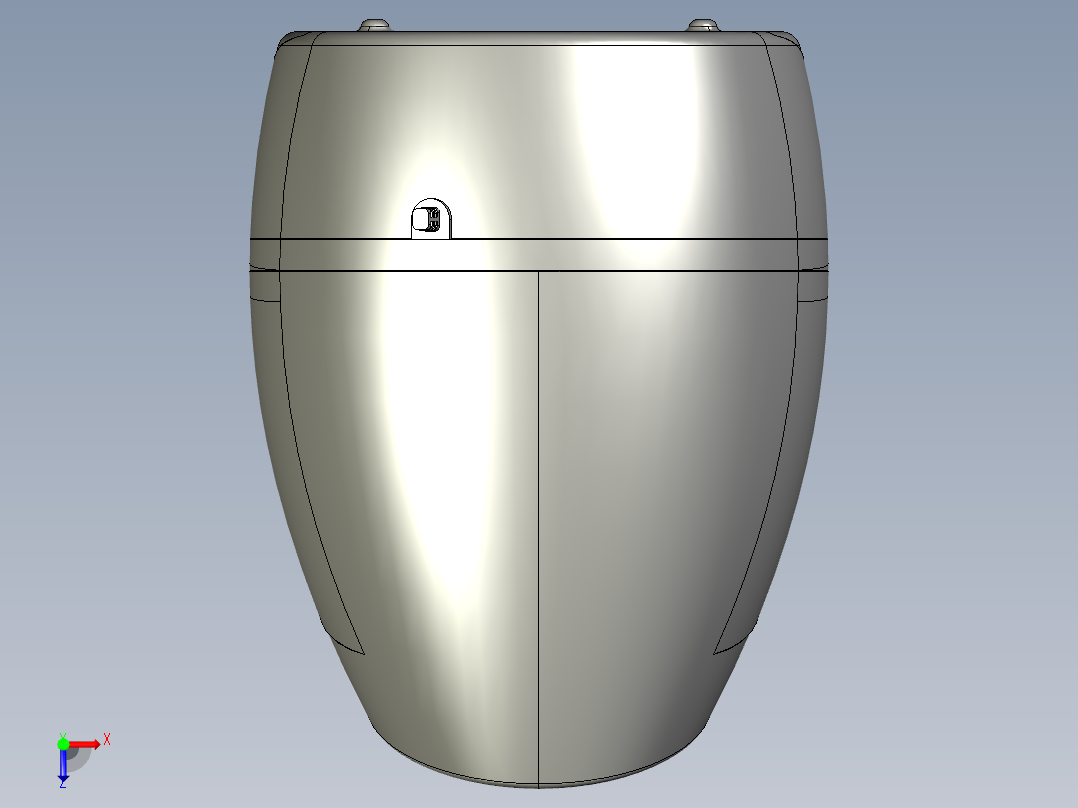 小型家用加湿器结构设计及水箱模具设计含proe三维及16张CAD图俯视图