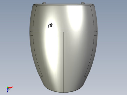 小型家用加湿器结构设计及水箱模具设计含proe三维及16张CAD图俯视缩略图