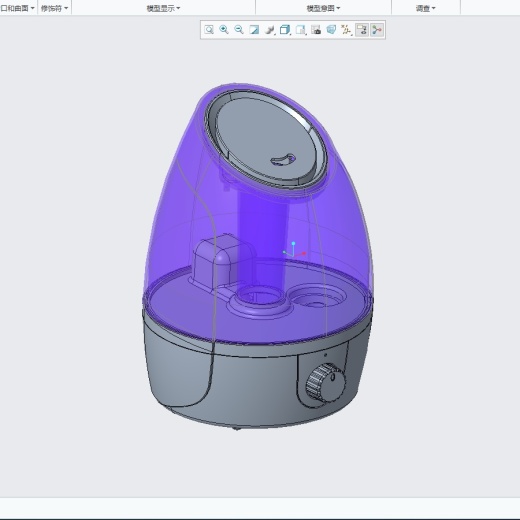 小型家用加湿器结构设计及水箱模具设计含proe三维及16张CAD图缩略图