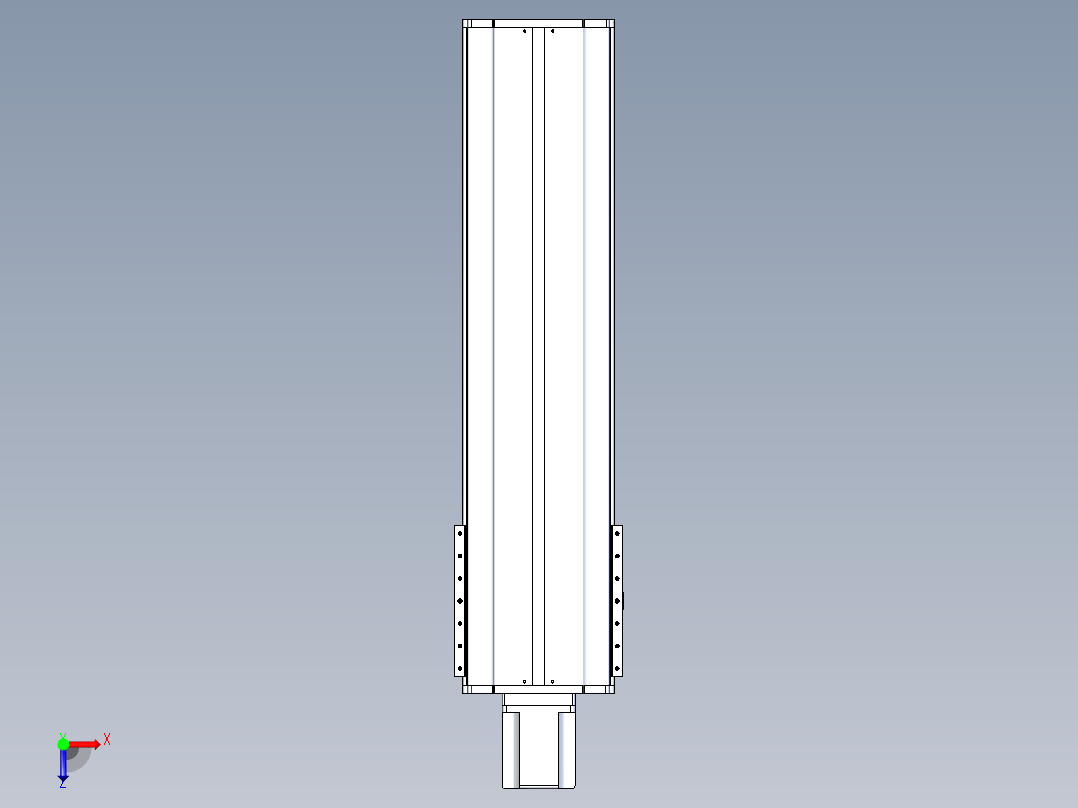 东锦丝杆传动-直线滑台模组DH270-C-L10-S800-BC-T1000W-C3俯视图