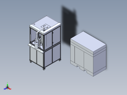 膜片激光焊接机正等轴测缩略图