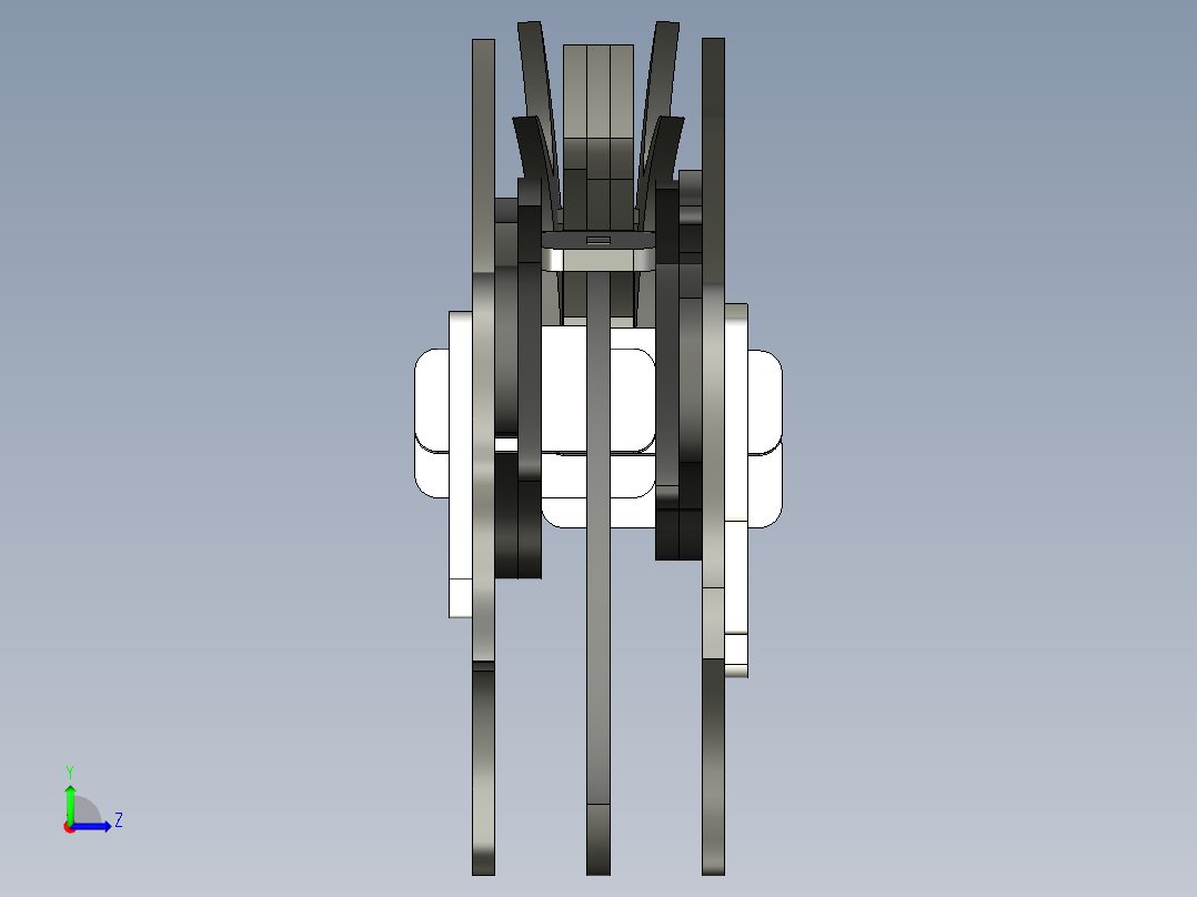 创意木制龙左视图