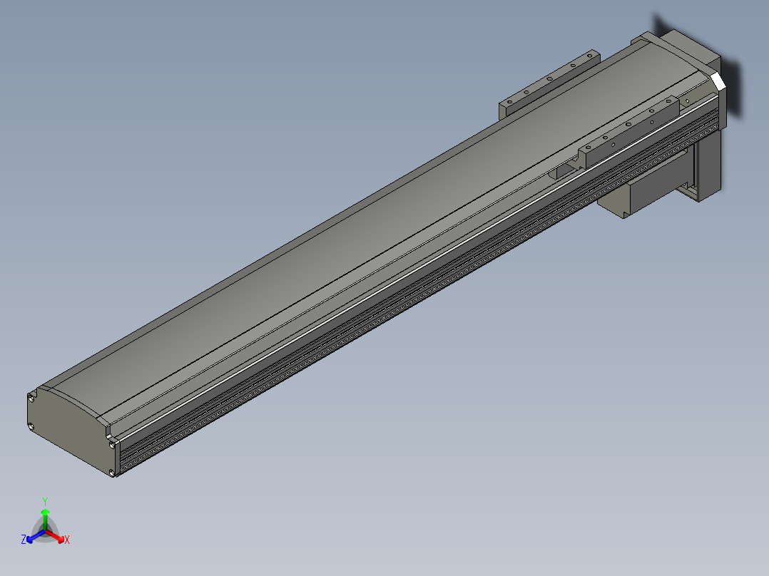 CCTL模组螺杆-TL135-S650-BM正等轴测图