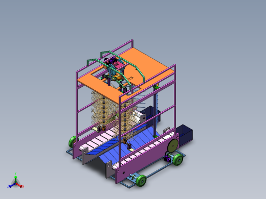 蓝莓收获机正等轴测缩略图