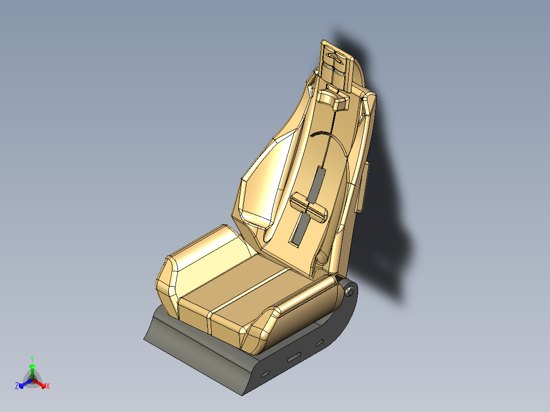 汽车座椅 (15)正等轴测图