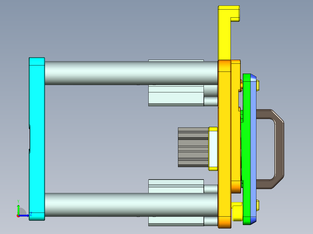 x555-top-笔记本CNC工装夹具三维模型cnc1-0711左视图