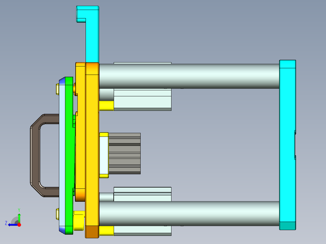 x555-top-笔记本CNC工装夹具三维模型cnc1-0711右视图