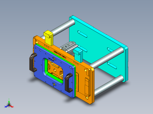 x555-top-笔记本CNC工装夹具三维模型cnc1-0711正等轴测缩略图