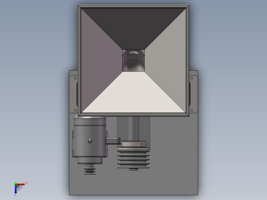 大豆粉碎机sw18可编辑俯视缩略图