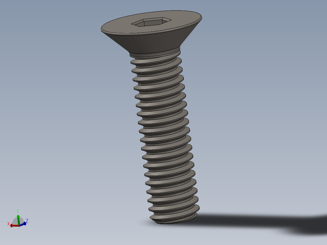 Screw_ISO_10642_M4x16_A2.SLDPRT主视图