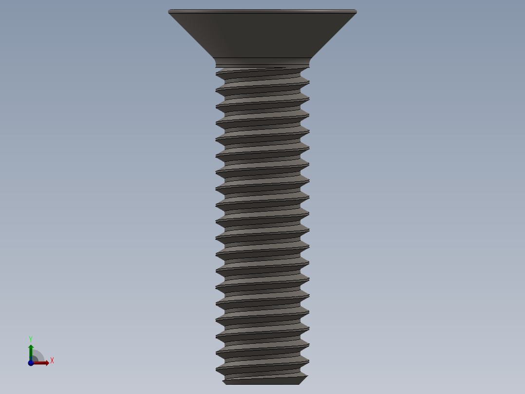 Screw_ISO_10642_M4x16_A2.SLDPRT前视图