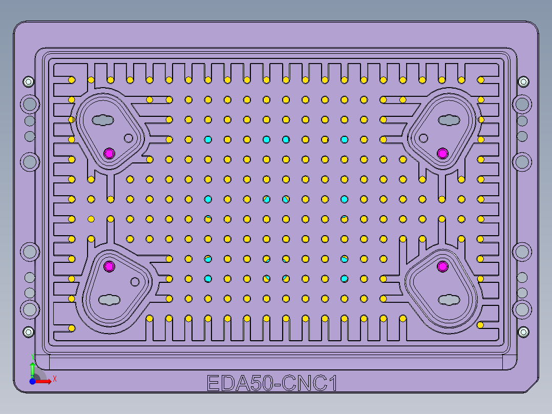 EDA50-笔记本CNC工装夹具三维模型CNC1-181204前视图