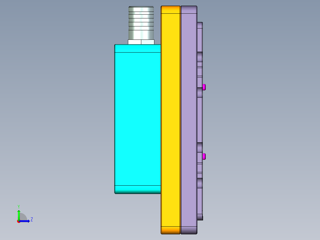 EDA50-笔记本CNC工装夹具三维模型CNC1-181204左视图