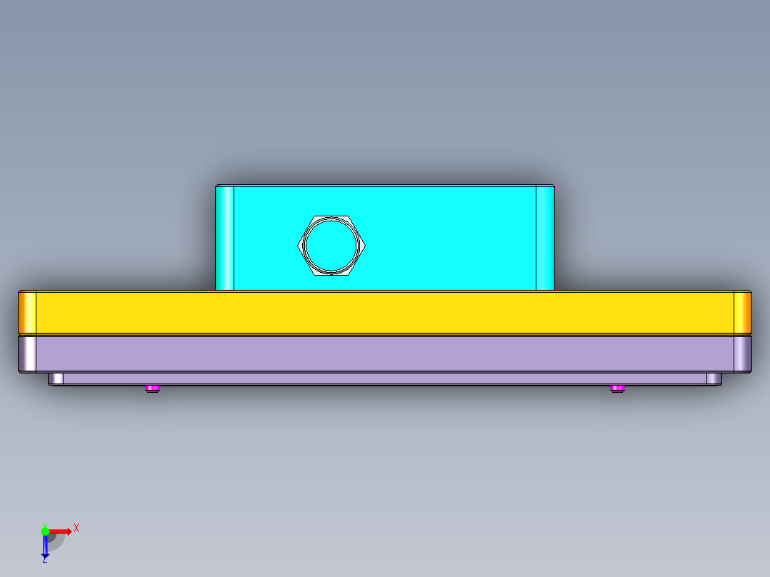 EDA50-笔记本CNC工装夹具三维模型CNC1-181204俯视图
