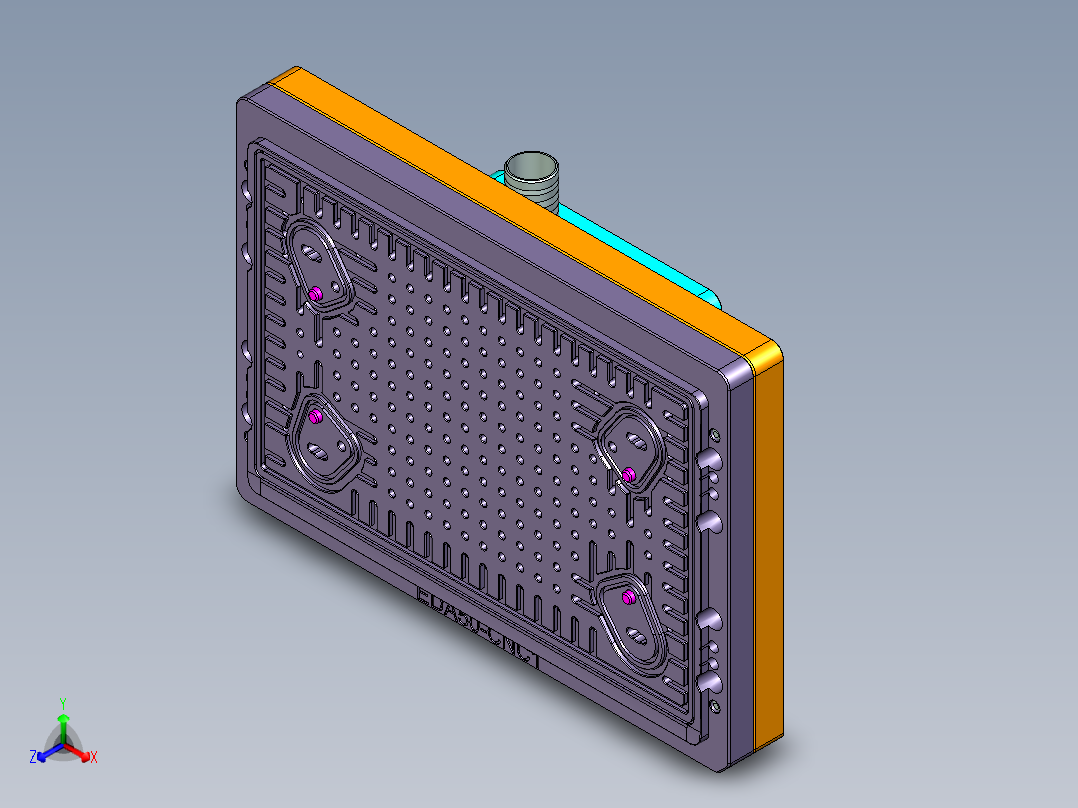 EDA50-笔记本CNC工装夹具三维模型CNC1-181204正等轴测图