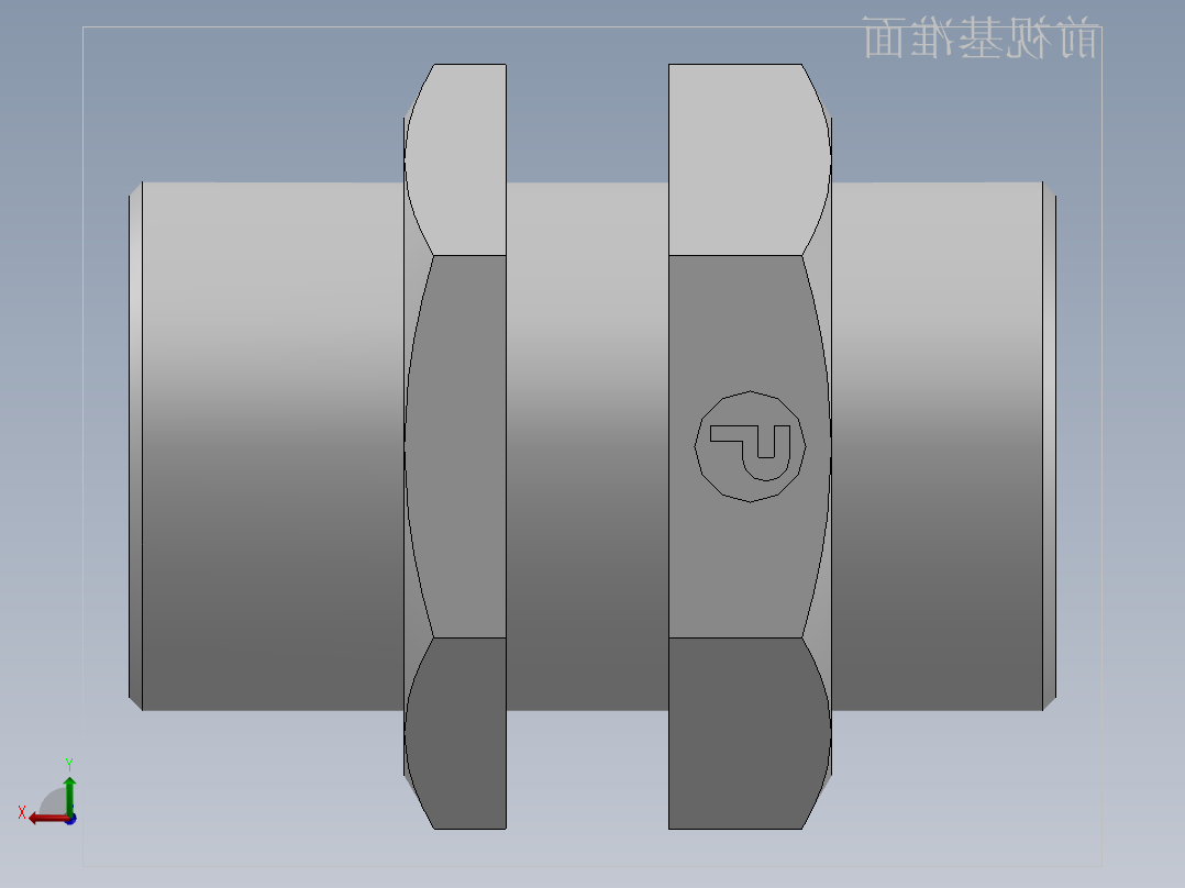 直通隔板接头、6D-52LN后视图