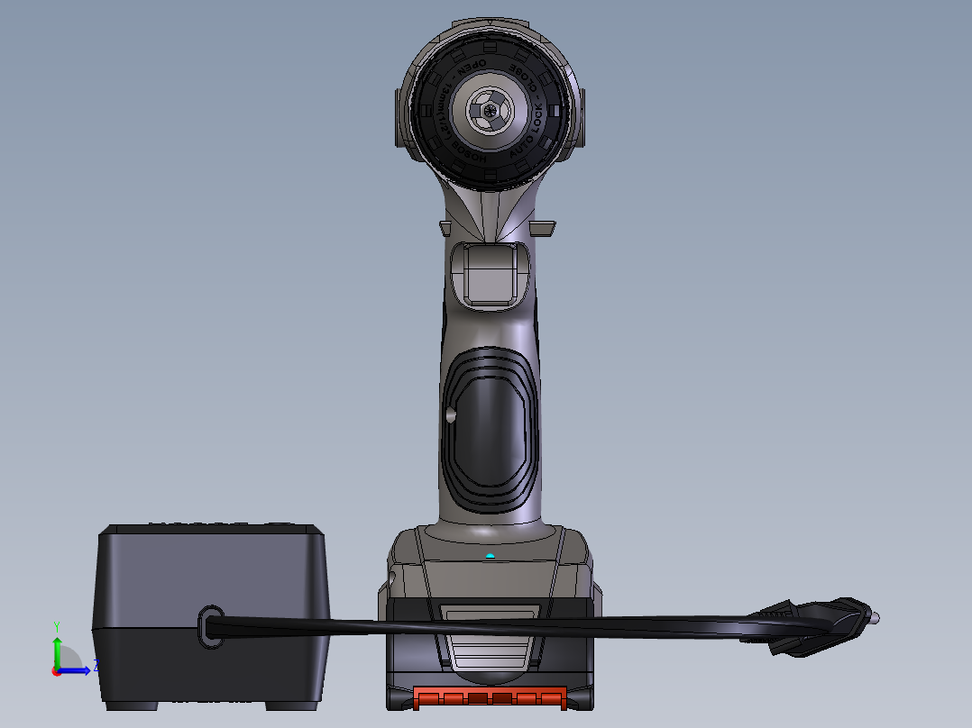 电钻螺丝刀左视图