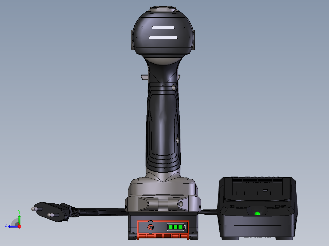电钻螺丝刀右视图