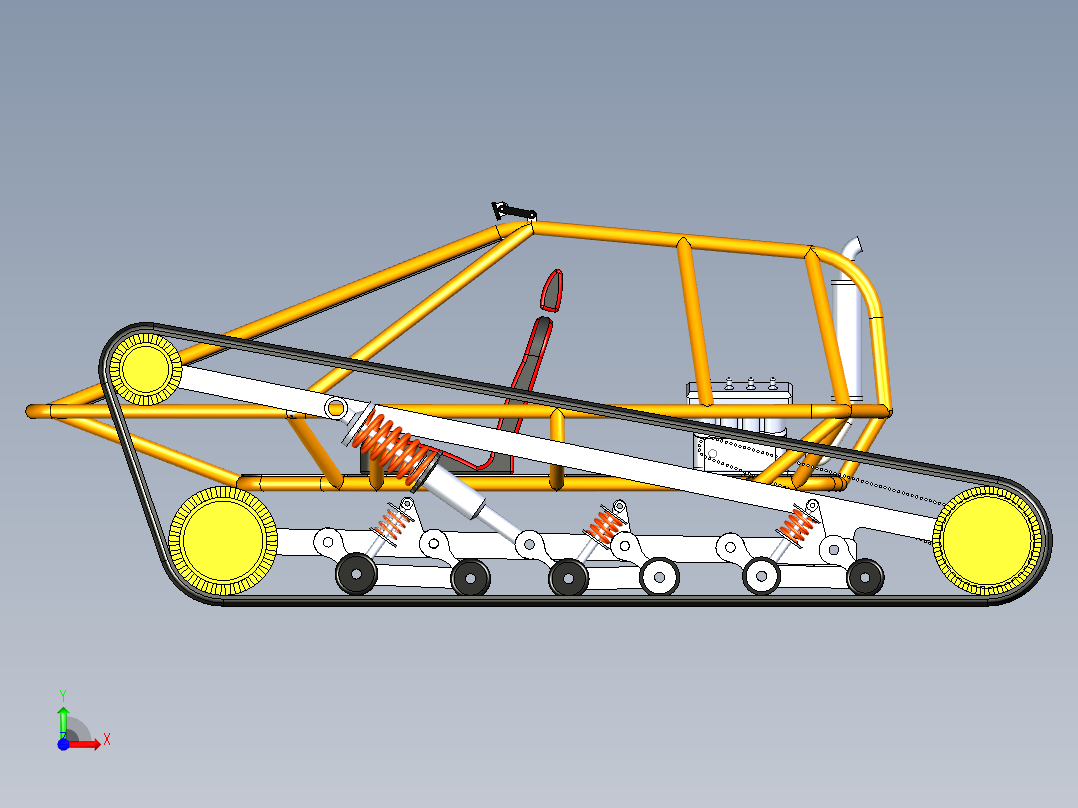 B2004072-履带式越野车前视图