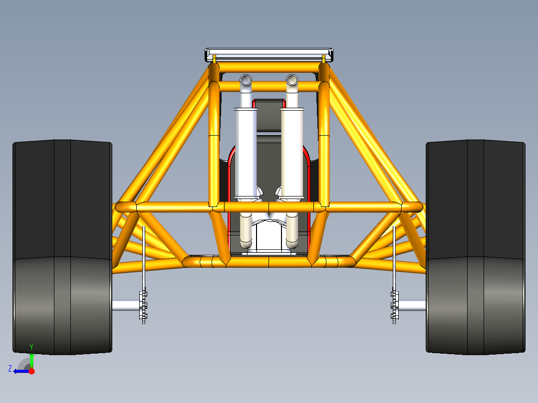 B2004072-履带式越野车右视图